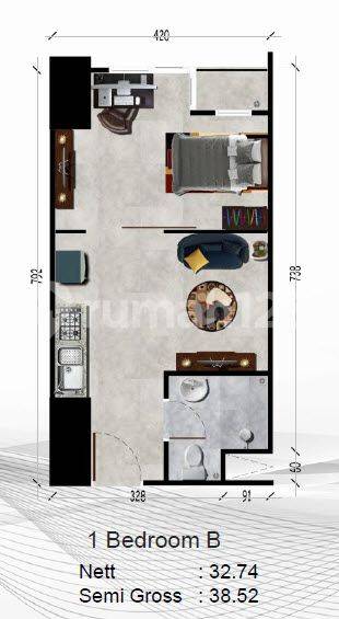1BR B