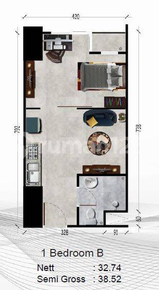 1BR B