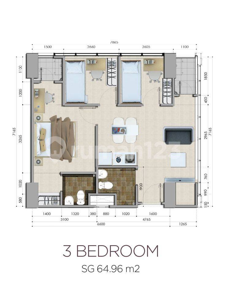 3 Bedroom
