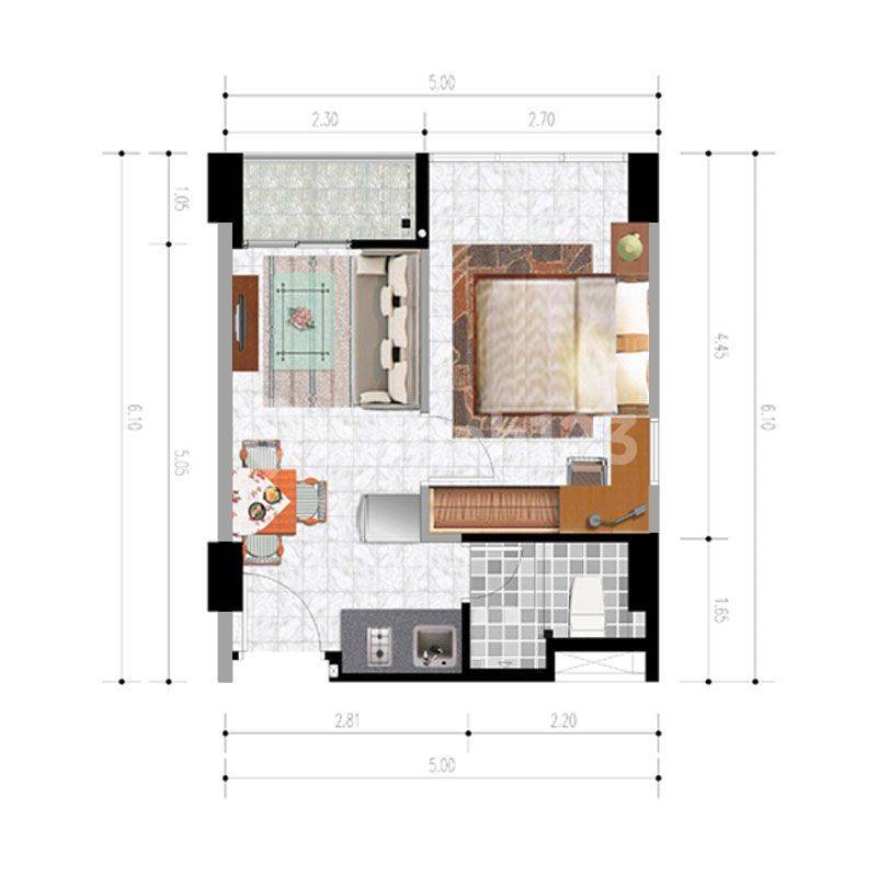 1 BR