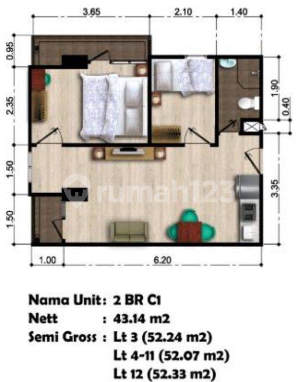 2 BR C1