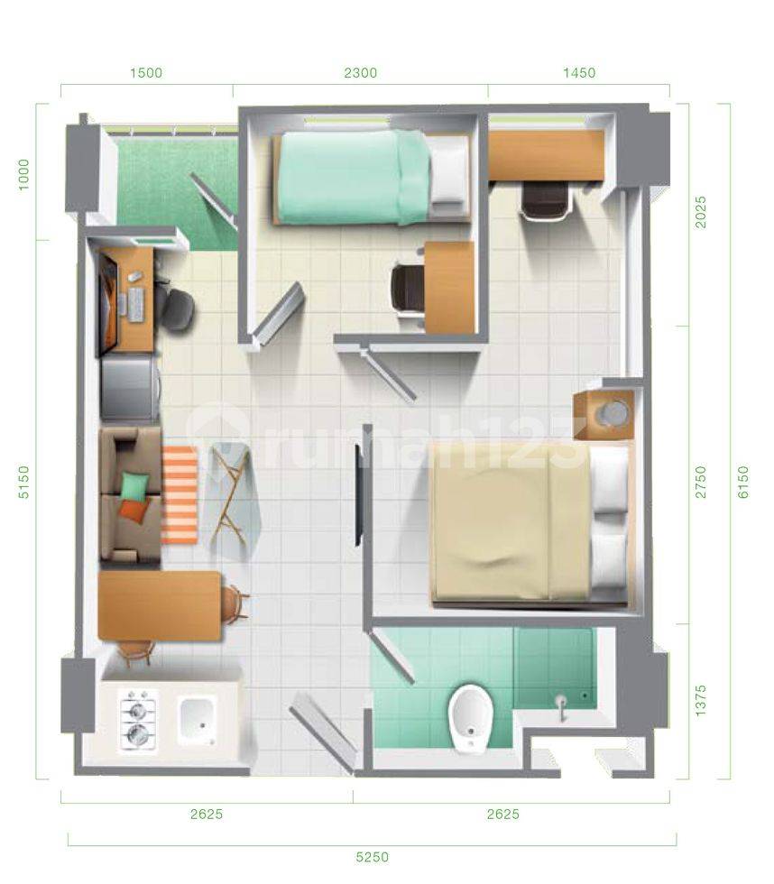 2 BR