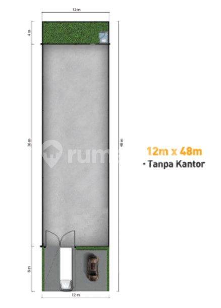 Tipe 12 x 48 Tanpa Kantor