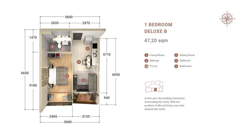 1 BEDROOM DELUXE B