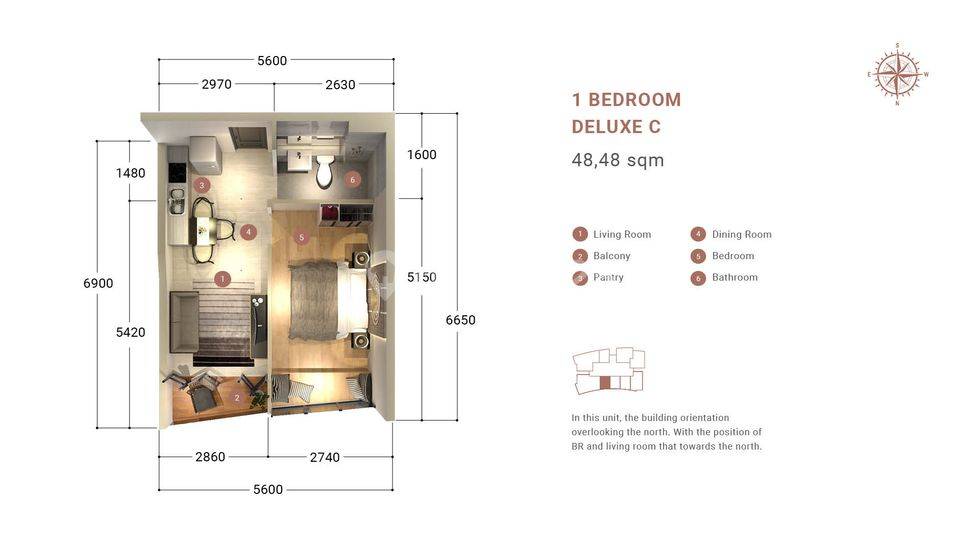 1 BEDROOM DELUXE C