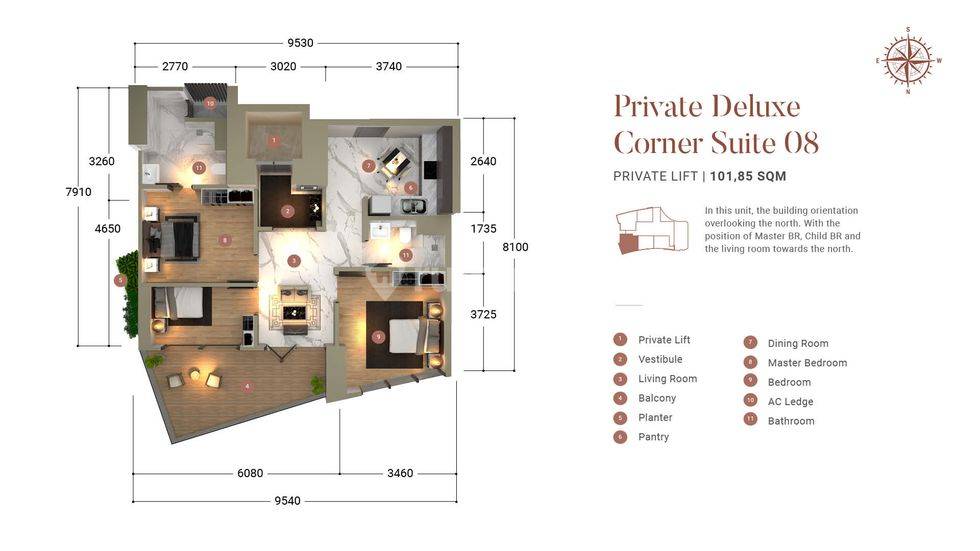 Private Deluxe Corner Suite 08