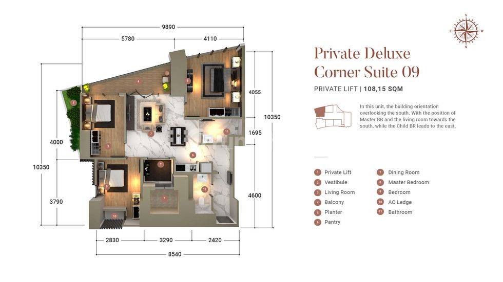 Private Deluxe Corner Suite 09