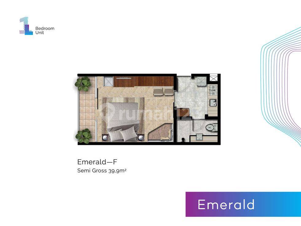 1 Bedroom = Emerald