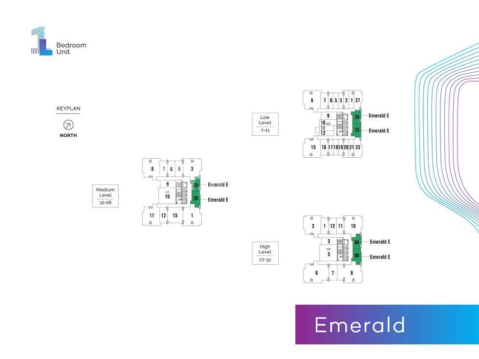 1+1 Bedroom = Emerald E