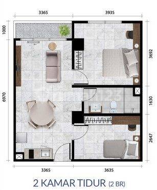 Tipe Two Bedroom