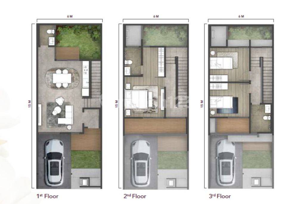 Kelimutu Type 6 (3 Floors)