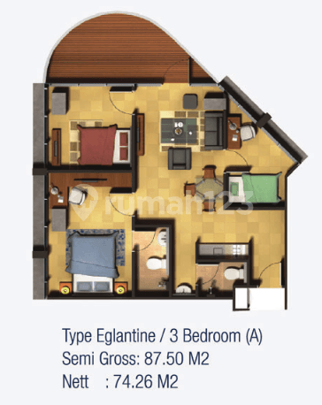 Eglantine 3 BR