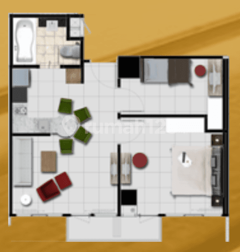 Tipe 2 Bedroom