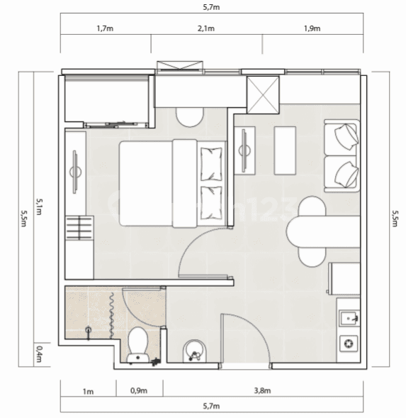 Tipe 1 Bedroom B