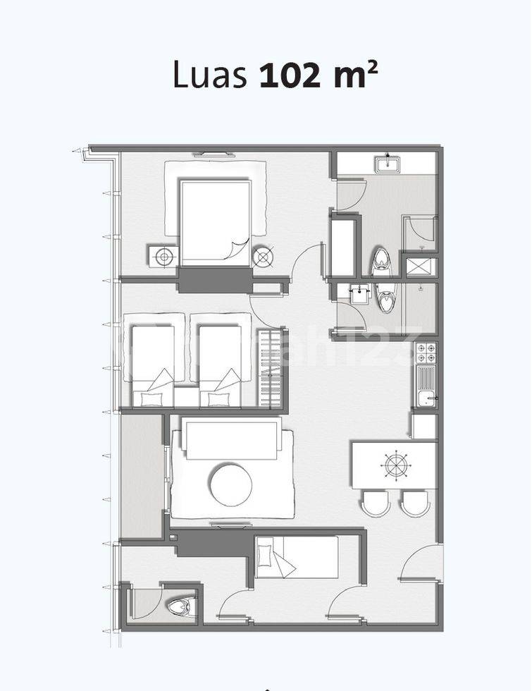 Tipe 2 +1 BR Deluxe