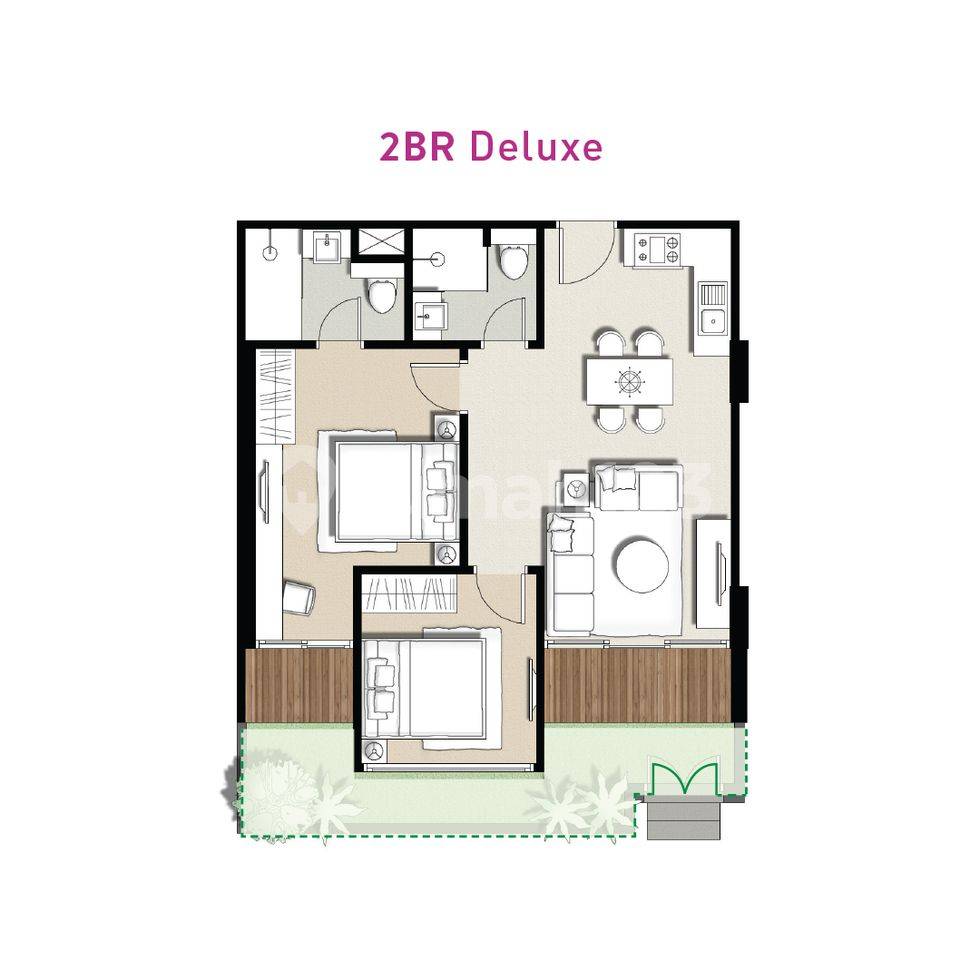 Tipe 2 BR Deluxe