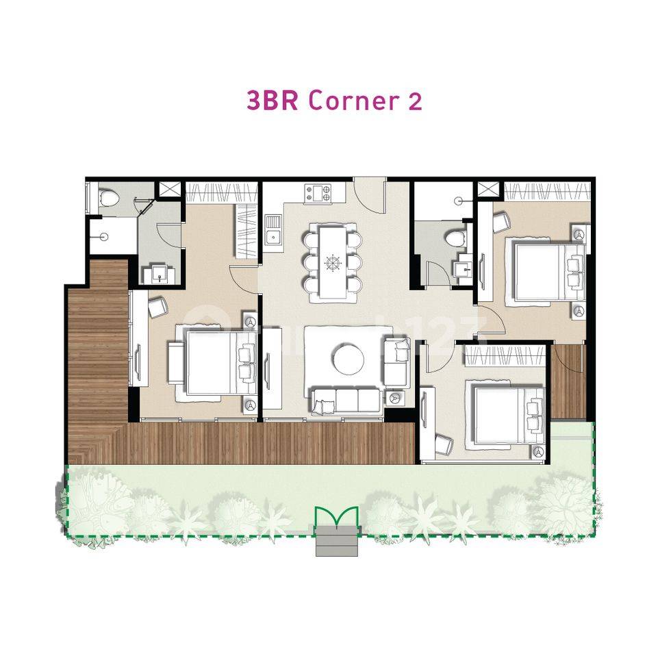 Tipe 3 BR Corner