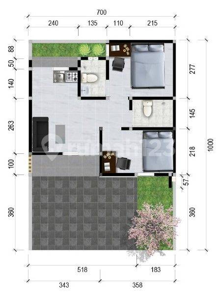 COSMO UNIT BLOK A,C DAN D