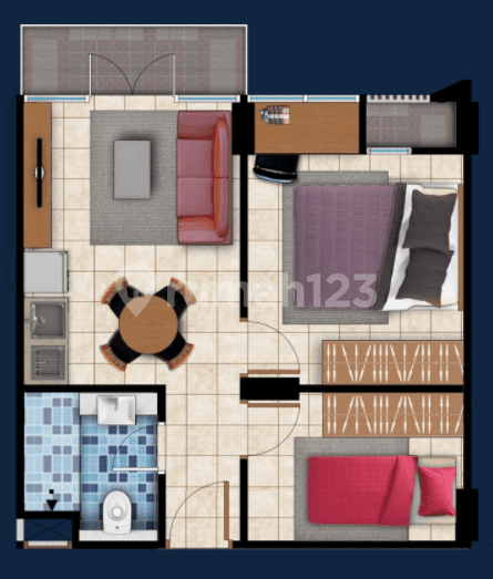 2 BEDROOM