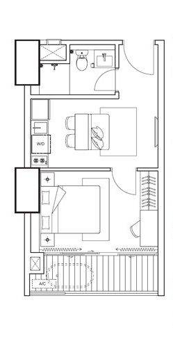 Yacht style 1 BR (45 sqm)