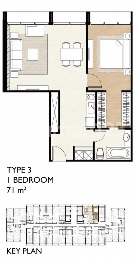 1 Bedrooms C