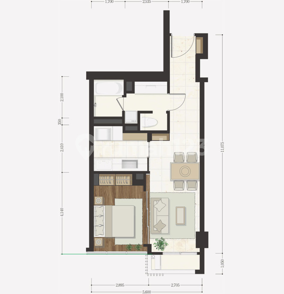 Tipe 1 Bedroom