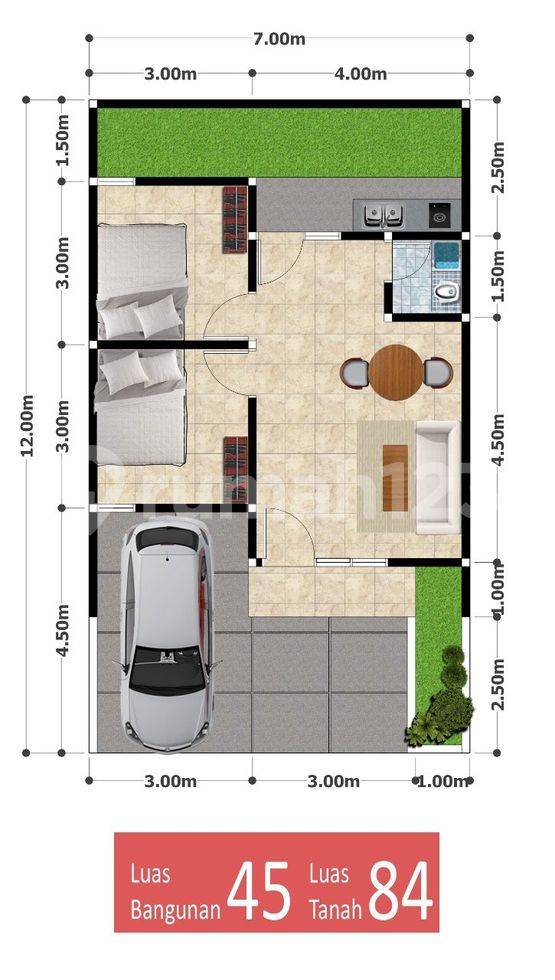 Rumah Tipe 45/84