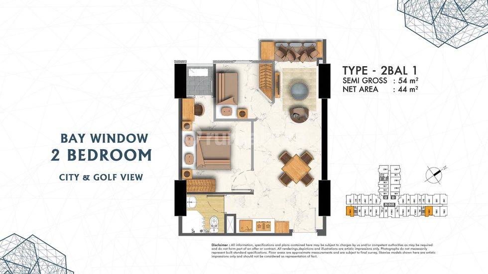 2 Bedroom Baywindow