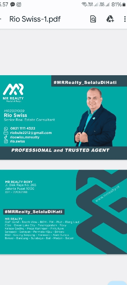 Rio Swiss | Agen Properti MR Realty